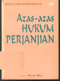Image of Azas-Azas Hukum Perdjandjian