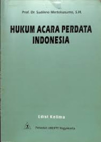 Image of Hukum Acara Perdata Indonesia (edisi kelima)